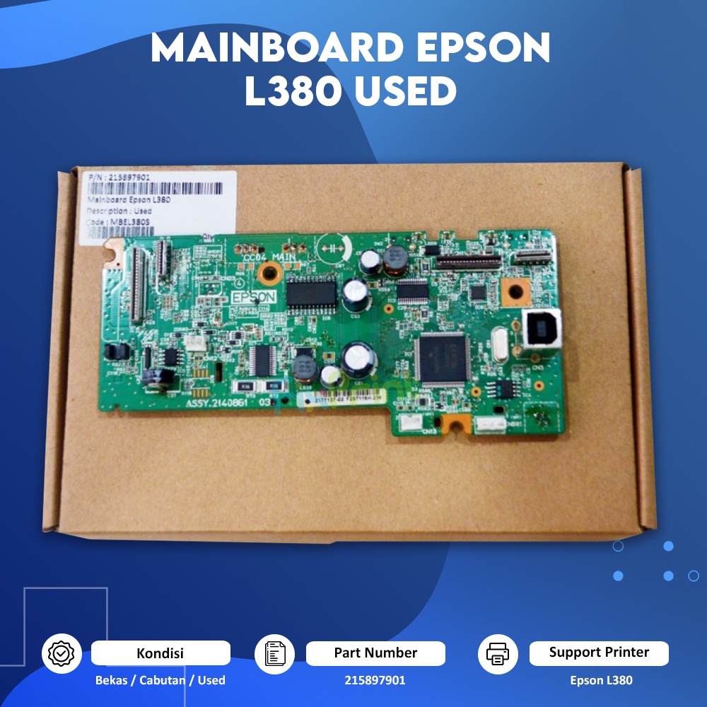 Motherboard Used L380, Logic Board Epson L380 Kondisi Bekas