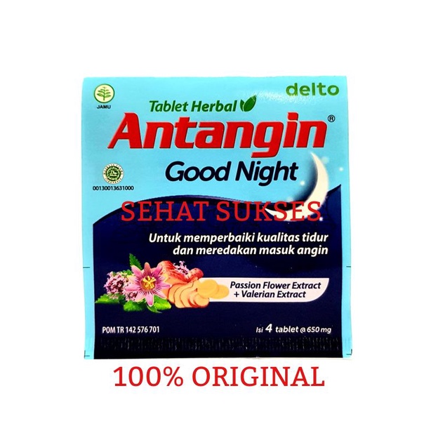 Antangin Good Night Tablet Herbal (Isi 4 Tablet) - Memperbaiki Kualitas Tidur