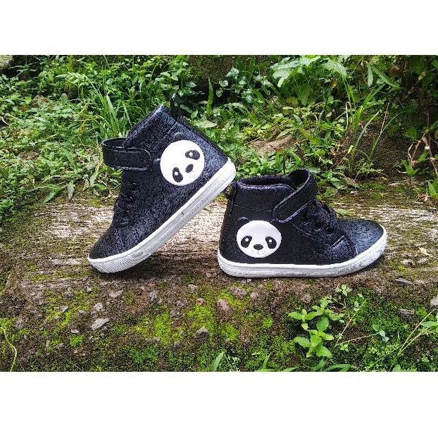 sepatu sneaker boots anak motif panda 26-30