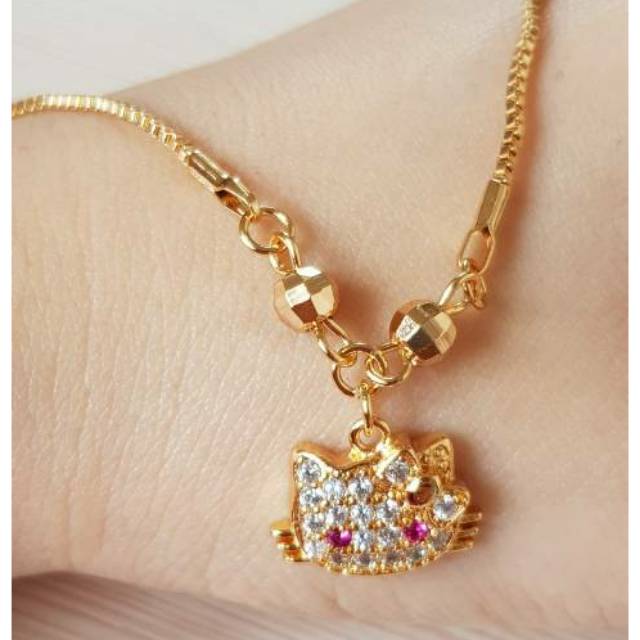 Kalung Xuping Hello Kitty Perhiasan lapis emas 18k