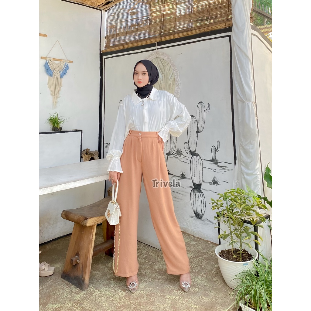 8863 Kulot Cringkel Full Karet Highwaist Anti Ngatung - HERA SJJ