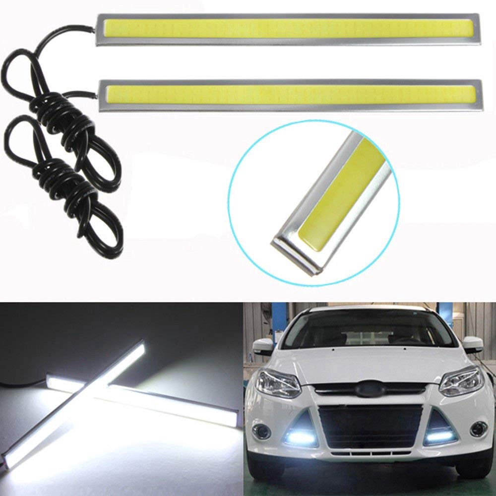 1Pc Lampu LED COB Universal Anti Air untuk DRL / Fog Lamp Mobil