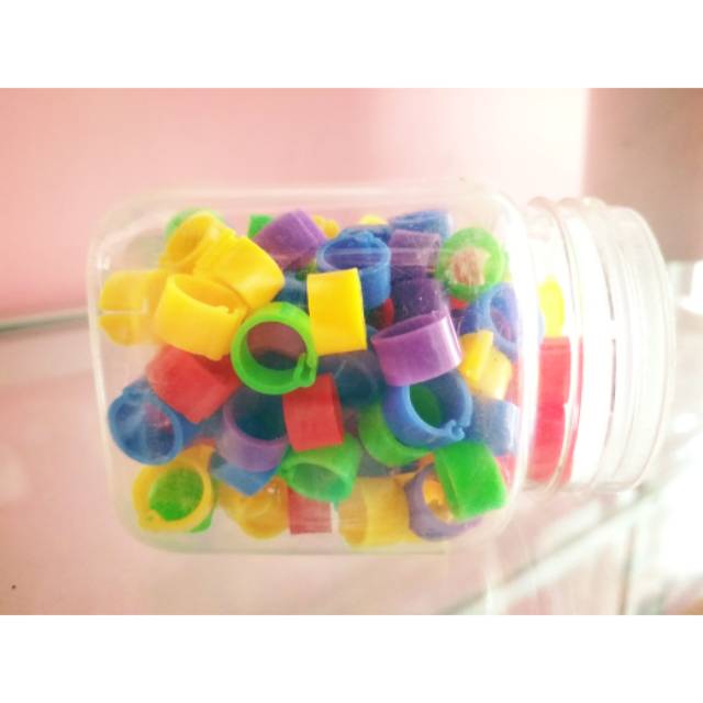 Ring Klip (Plastik) Ukuran 1cm Merpati Perkutut Derkuku