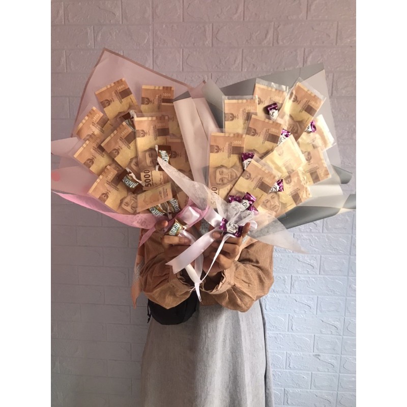 Buket uang | Buket bunga kering | buket money