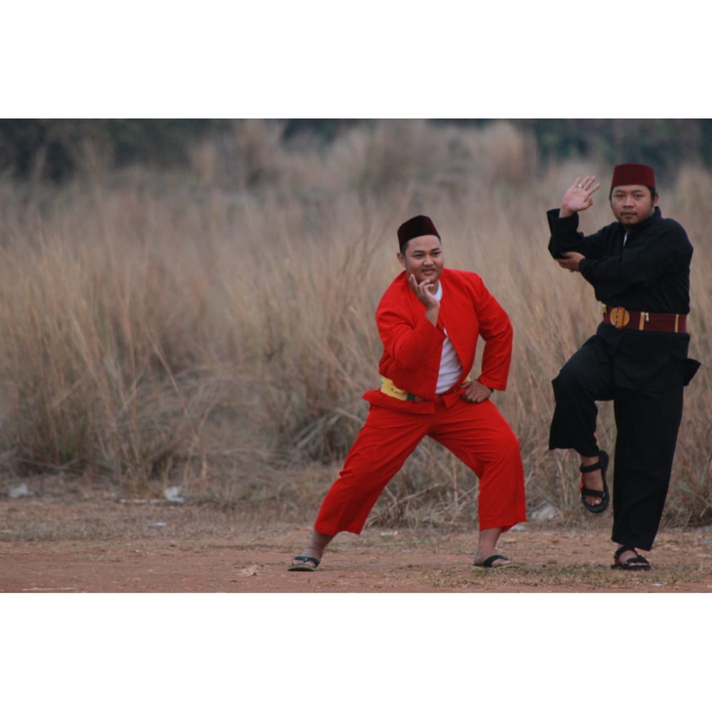 Baju Pangsi Dewasa Setelan Baju Silat Khas Adat Betawi Setelan Palang Pintu Betawi