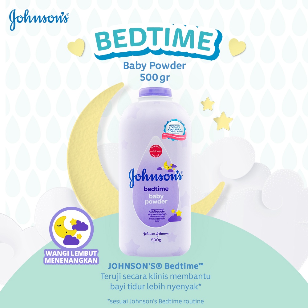 JOHNSON'S Bedtime Baby Powder - Bedak Bayi 500gr