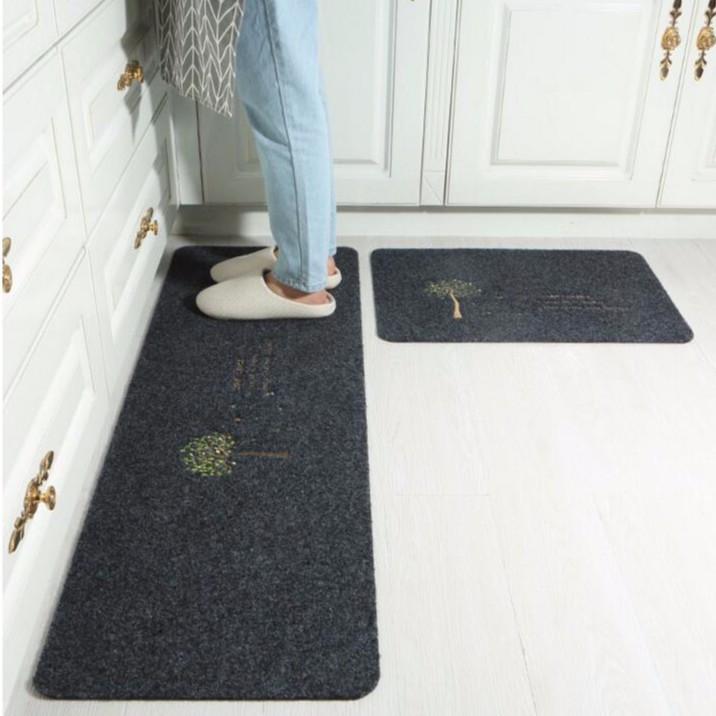 Anti Slip Mat Carpet 2 Pieces Kitchen Waterproof Non Slip Oil