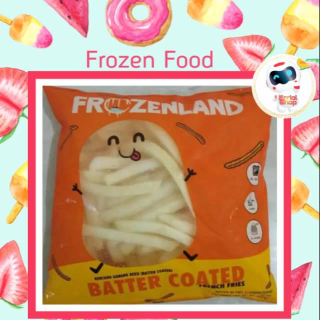 

KENTANG GORENG FROZENLAND 500gr FRENCH FRIES BATTER COATED