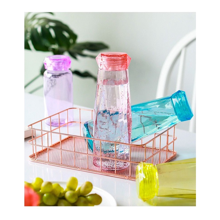 [COD] BOTOL MINUM KACA DIAMOND CRYSTAL 450ML - BOTOL MURAH UNIK