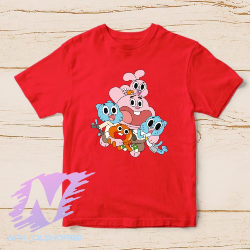 baju kaos anak the amazing world of gumball