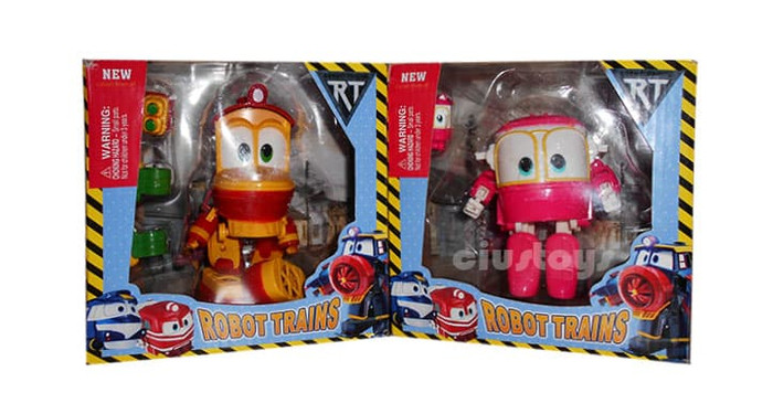 ROBOT TRAINS SELLY DUCK 1 SET 2 PCS BISA BERUBAH JADI KERETA
