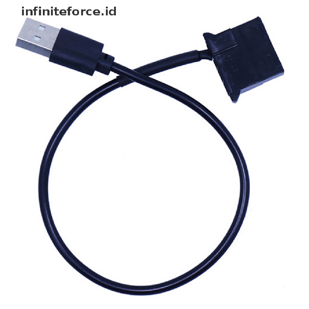 (Infiniteforce.Id) Kabel Adapter Konektor Molex Usb Ke 4pin Panjang 1ft Untuk Komputer Pc