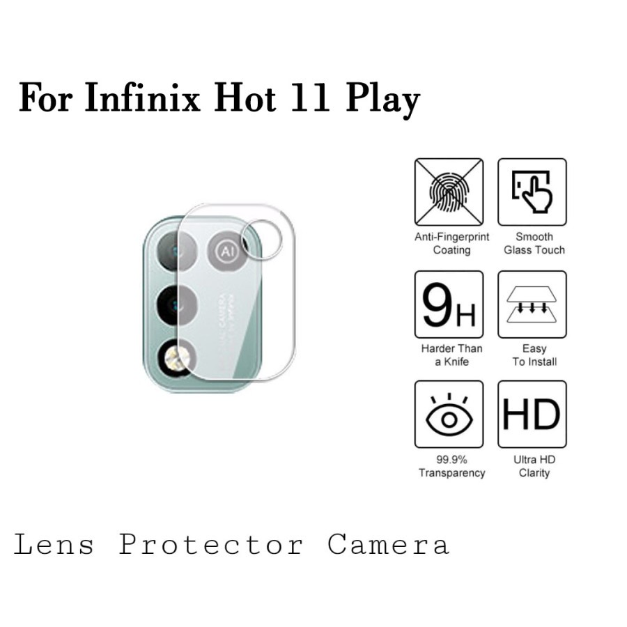 Infinix Hot 11 play / Hot 11 Tempered Glass Camera Anti Gores Kamera Bening - D2