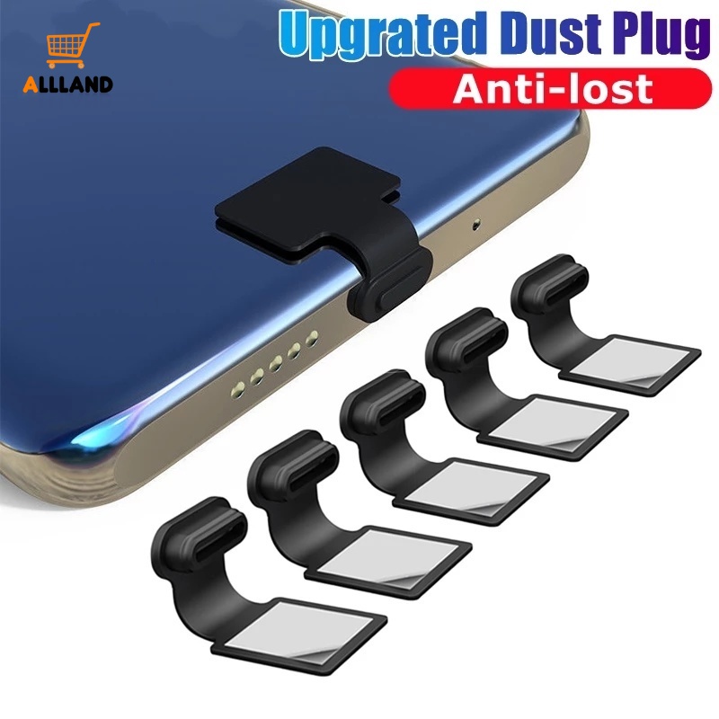 Plug Charger Micro USB Tipe C Anti Hilang / Debu / Air Bahan Silikon Untuk Smartphone IOS