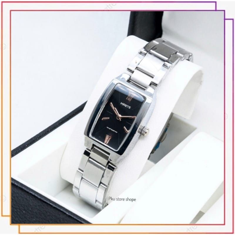 (BESS SELER) jam tangan cewek model oval terbaru mirete jam tangan wanita sporty free batrai jam tangan wanita terlariss cod jam tangan wanita import rantai anti karat bess seller miretw premium jam tangan cewek model persegi tahan air