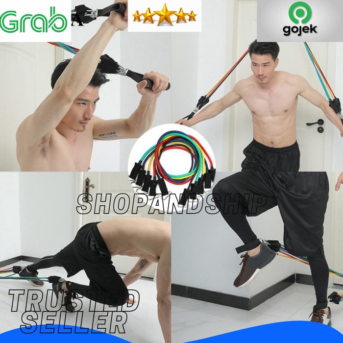 Set Tali Olahraga Pintu Serbaguna/ 11 set alat Fitness dan Gym Dirumah