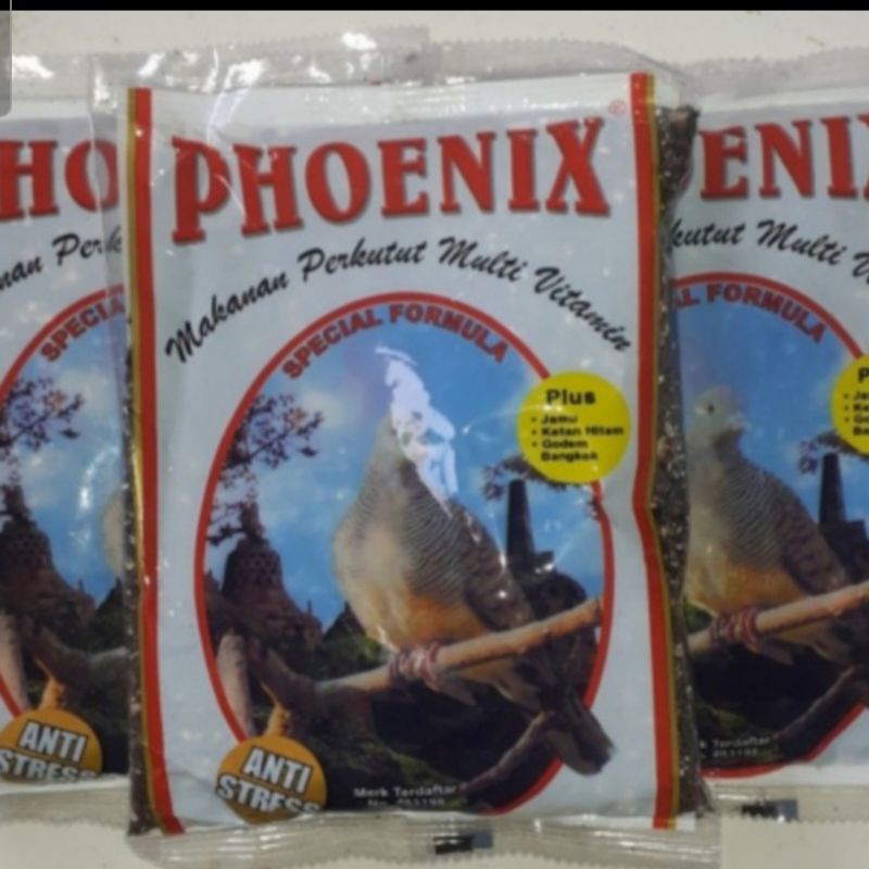 phoenix ketan hitam pakan makanan burung perkutut terkukur plus multi vitamin asli ponik