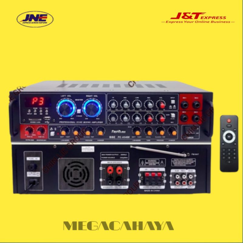Power Amplifier Karaoke Sound System With Bluetooth Usb Fm Radio Audio Ampli Mixing First Class Orig