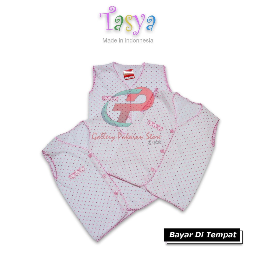 BAJU BAYI ATASAN TANPA LENGAN BAJU BAYI 3-6 BULAN TASYA MADE IN INDONESIA ORIGINAL