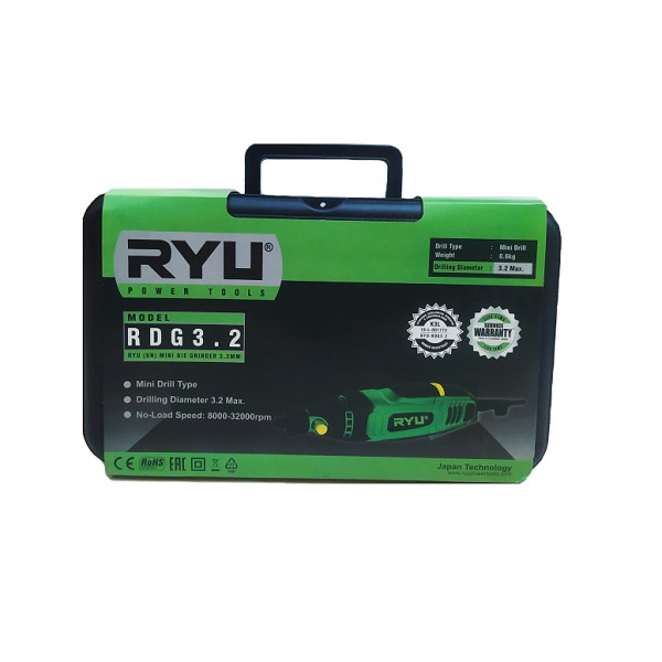 READY RYU Die Grinder RDG 3.2 Mini Grinder Ryu Koper Mesin Gerinda Tuner Botol Bor Tuner / Alat Mesin Porting Motor MURAH ORIGINAL BERGARANSI