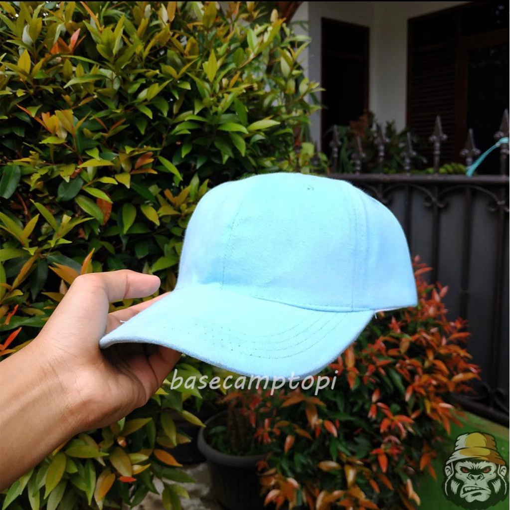 Topi Polo Wanita Caps Topi Baseball Polos Distro Pria Wanita Bahan Rafel Denim Pengait Cakop