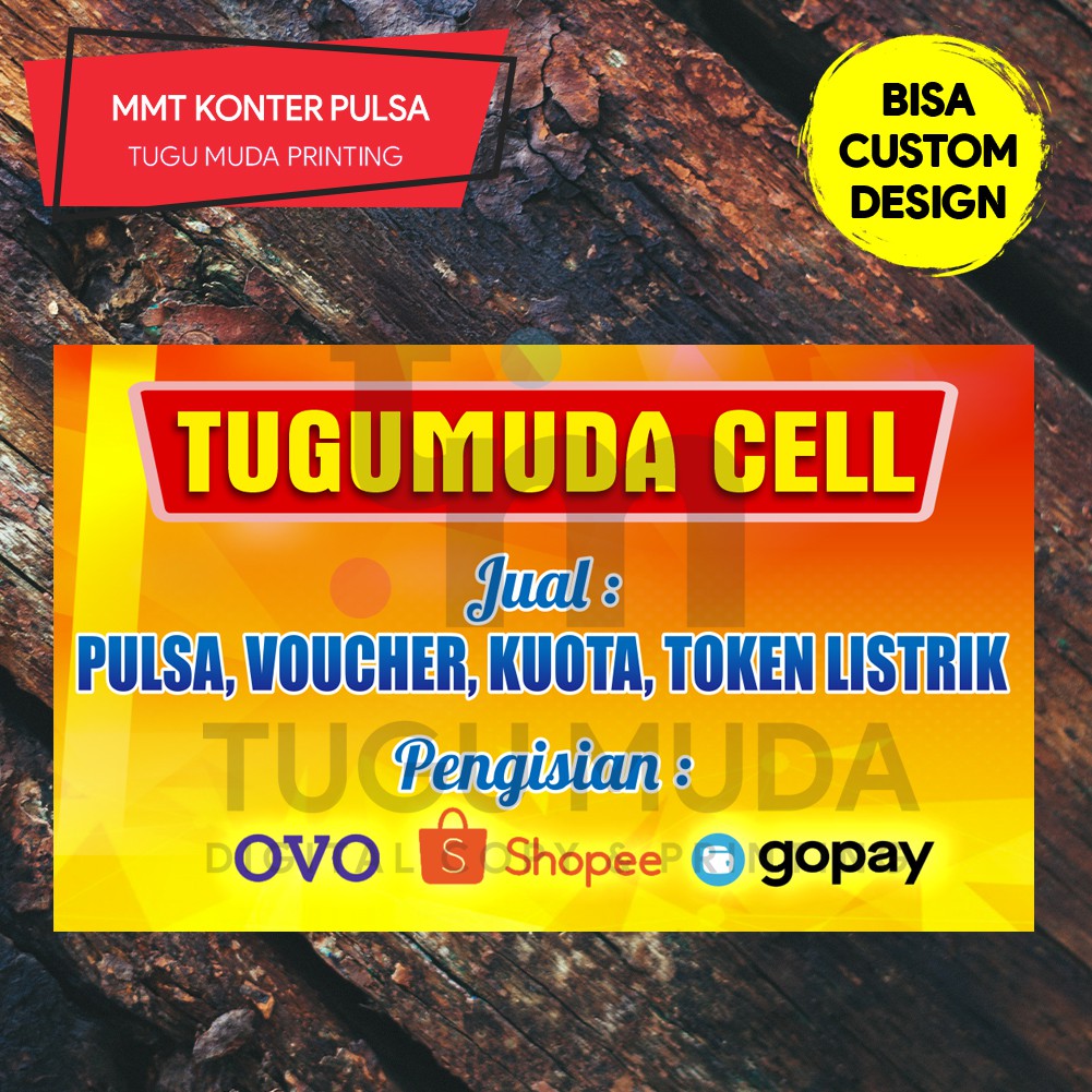 Cetak Spanduk|Banner|MMT - JUAL PULSA-VOUCHER-KUOTA-TOKEN LISTRIK-OVO
