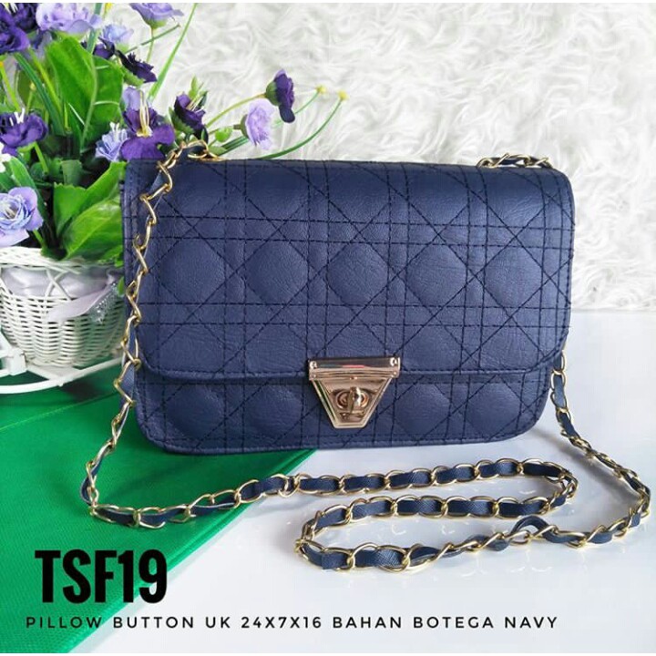 [Free Ongkir Shopee Birthday] [10 WARNA] PILLOW BUTTON | tas wanita, tas import, tas batam, grosir