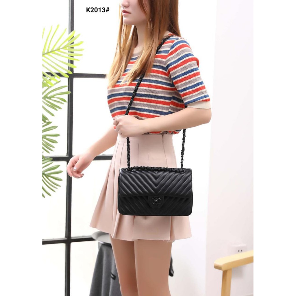 S-BEST SELLER Chanel Maxi Classic V Lambskin Leather Bag + Box K2013#