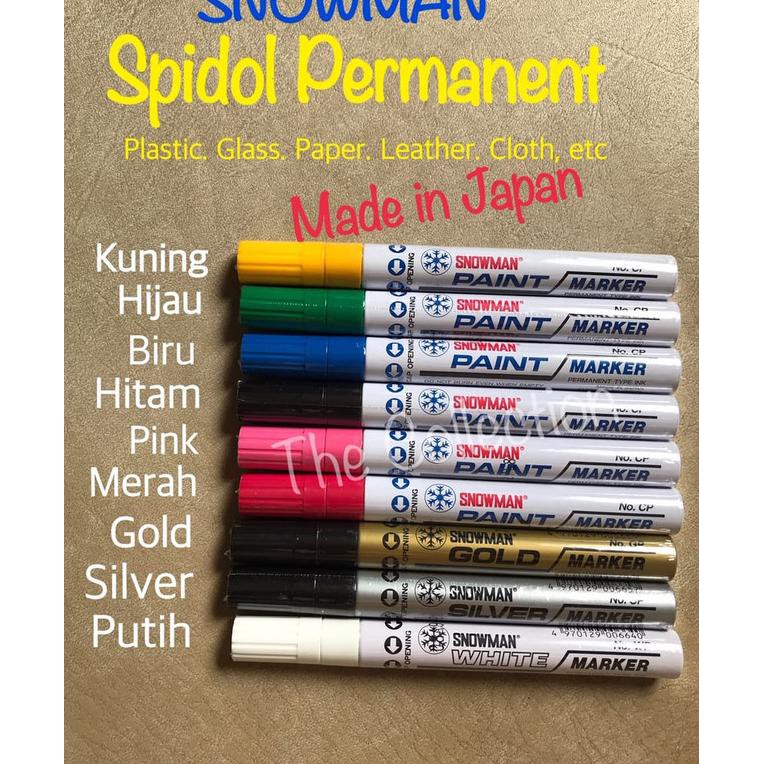 

Siap Kirim-091 ATK0640SN Spidol Permanent Snowman Paint Marker Japan CP WP SP GP - Kuning