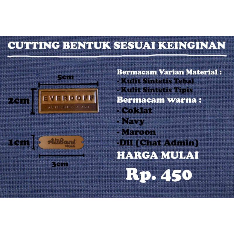 

Label Kulit Grafir Custom Murah