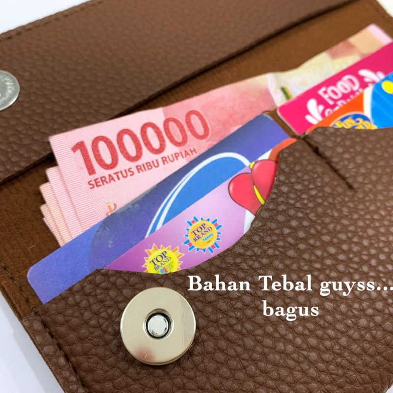 COD✓ Dompet Kulit Wanita TOGO Kulit Jeruk Dompet Panjang Kekinian Slot Hp dan Kartu Handbag Wanita