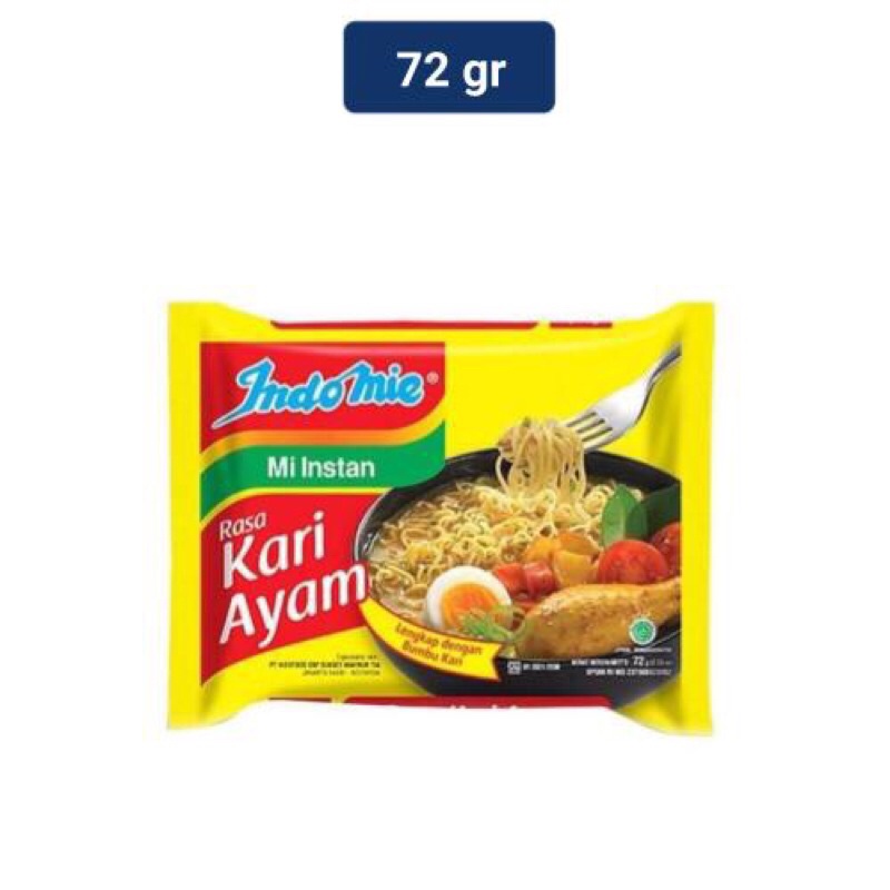 

Mie instan indomie kari ayam