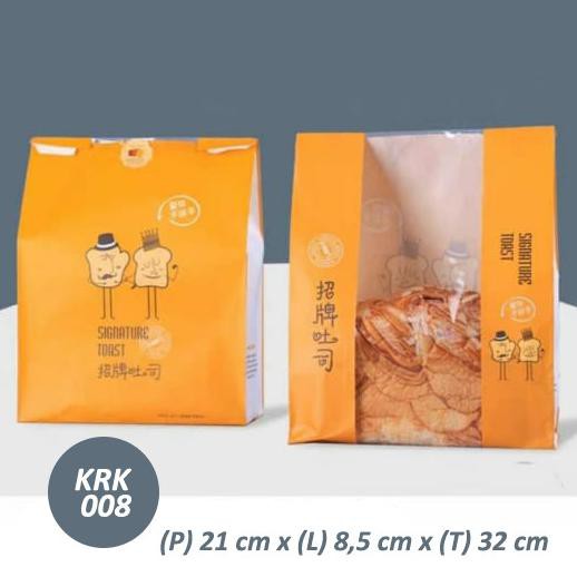 Populer] Packaging Roti Kertas Krk008/ Kemasan Kertas Roti/ Roti Tawar