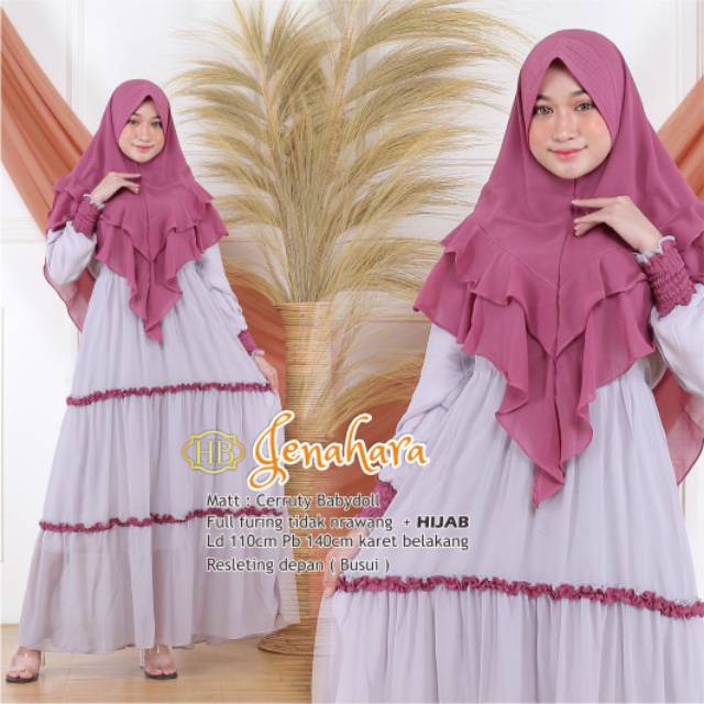 JENAHARA GAMUS SYAR'I BEST SELLER GAMIS FREE HIJAB