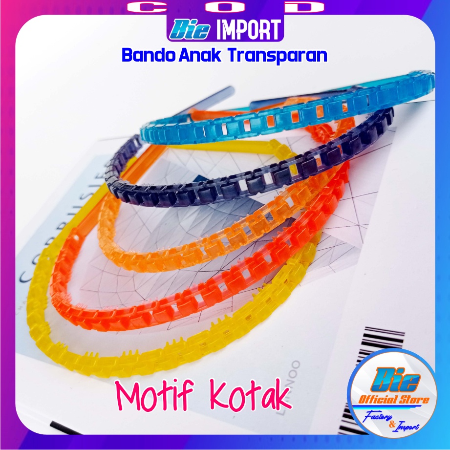 Bando Anak Transparan Karakter Impor Best Seller