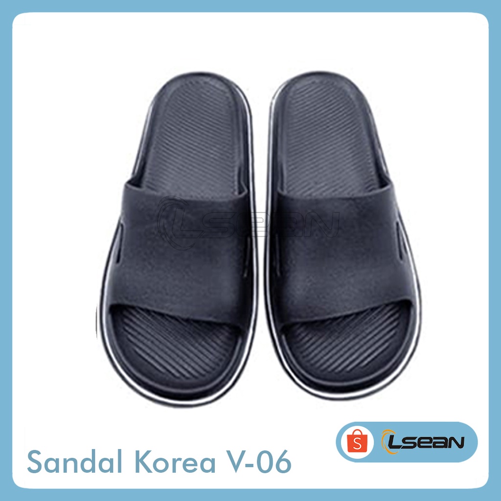 SANDAL SLIP ON COWOK BAHAN EVA TERBARU SANDAL KOREA | SANDAL V-06