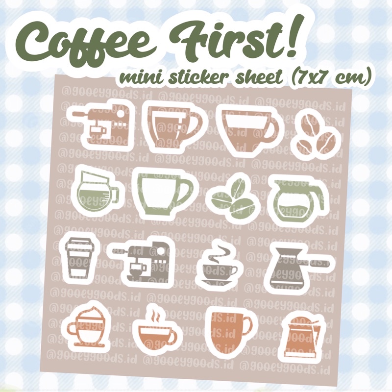 

COFFEE MINI STICKER WATERPROOF