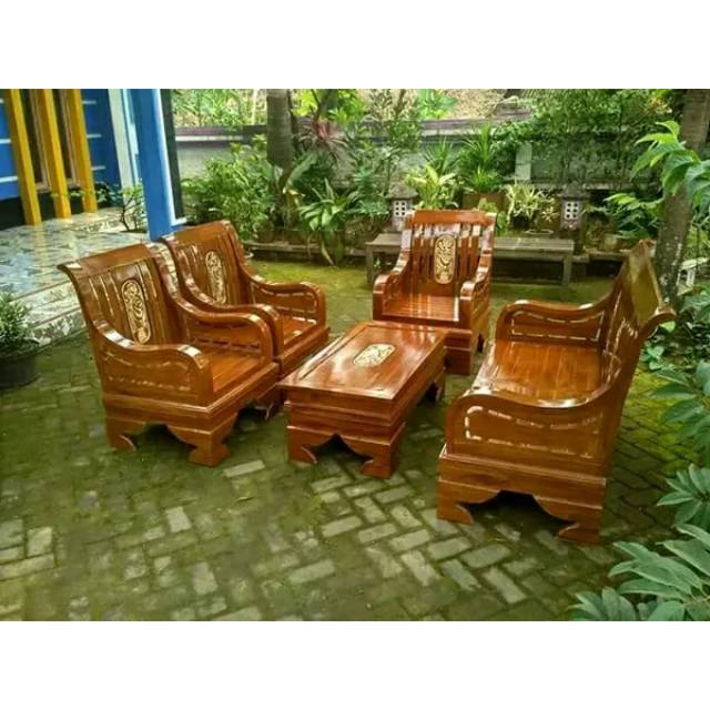 kursi tamu minimalis semut jati jepara