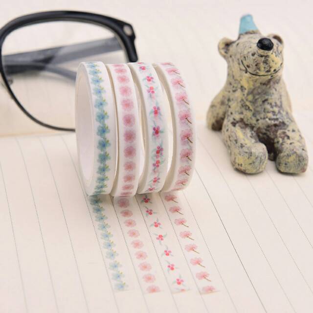 

White Blossom Masking Tape Set