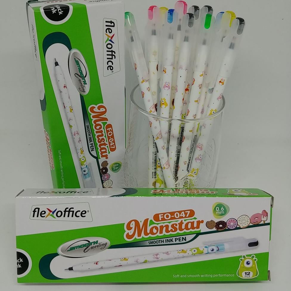 

WOW BANGET Pulpen Smooth Ink Pen 0.6mm - 0.6 mm Monstar - Warna Hitam 3388 ⇛