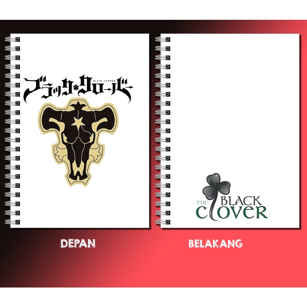 

Notebook/buku catatan anime black clover