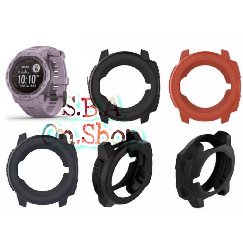 Case Cover Casing Soft Silicone Karet Garmin Instinct 2 1 Tactical Solar Series Pelindung Jam Tangan