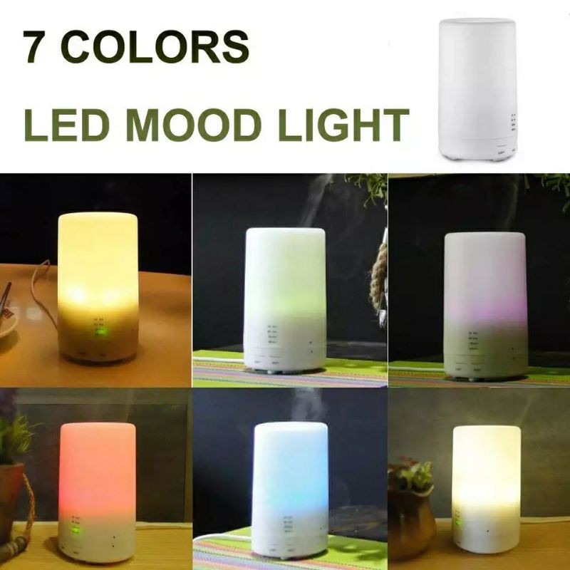 DIFFUSER HUMIDIFIER AROMATHERAPY PENGHARUM PELEMBAB RUANGAN 125ML FREE ESSENTIAL OIL
