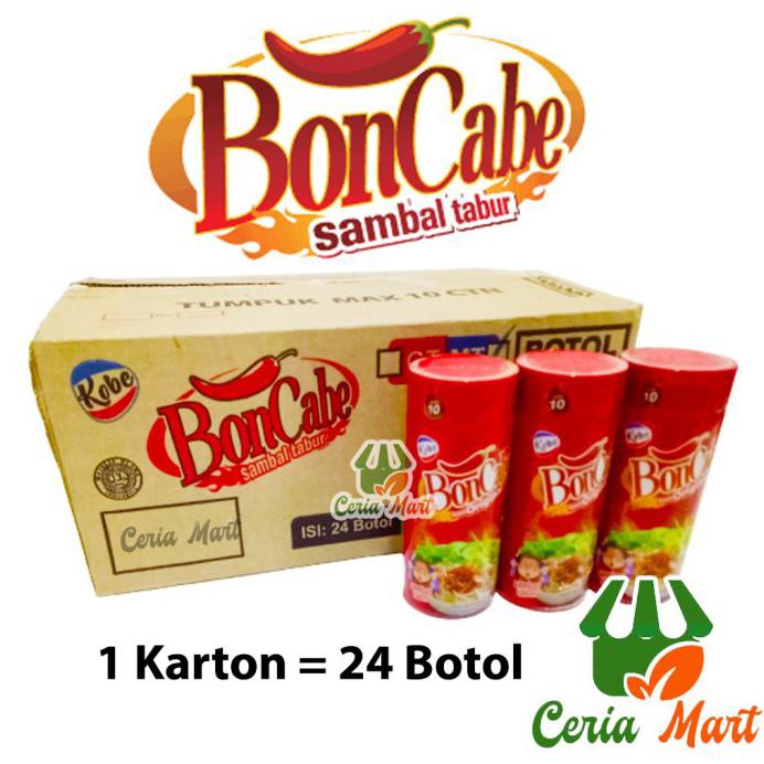 

GROSIR KOBE BONCABE LV 10 PER KARTON ISI 24 PCS SAMBAL TABUR BON CABE