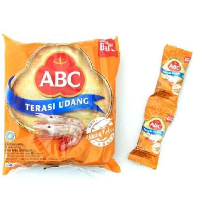 

TERASI UDANG ABC SHRIMP PASTE 4,2GR ISI 20 SACHET