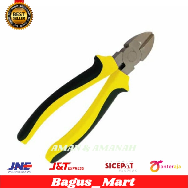 Krisbow Tang Potong Diagonal 15 Cm - Kuning/tang potong serbaguna/tang potong