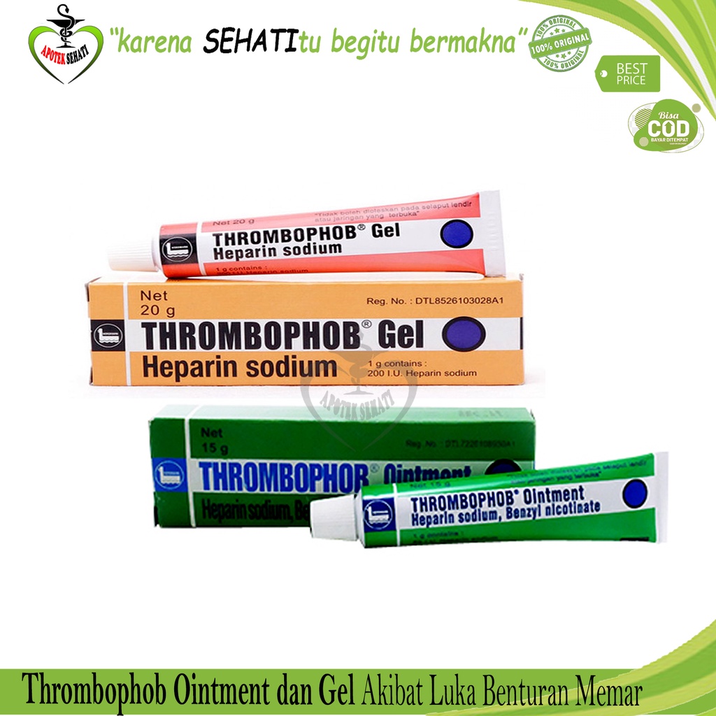 Thrombophob Salep Bengkak Lebam Terbentur Menghilangkan Pembekuan Darah Dan Memar