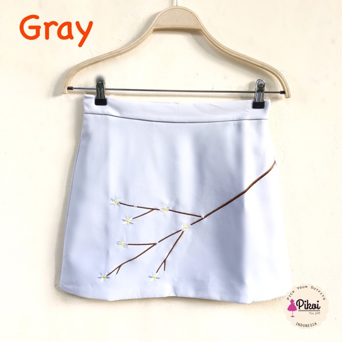 Rok wanita mini skirt rok korea rok shanghai rok impor bunga