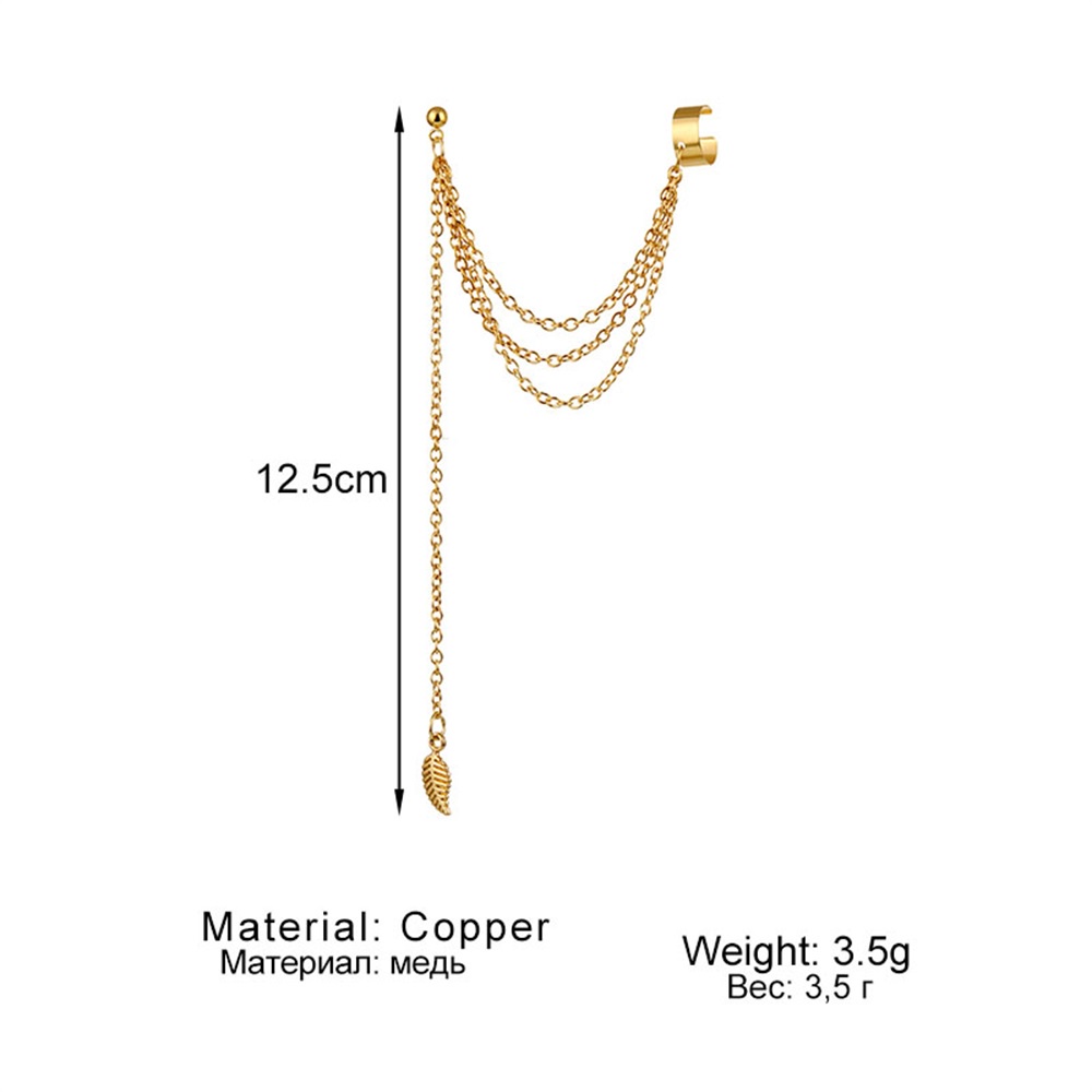 Anting Klip Tulang Rawan Telinga Palsu Tanpa Tindik Untuk Perhiasan Pria Dan Wanita