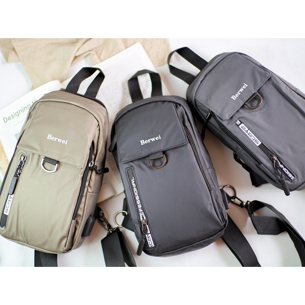 [Waterproof] Tas Sling Bag/ Ransel Mini/ Selempang Pria Import - 388